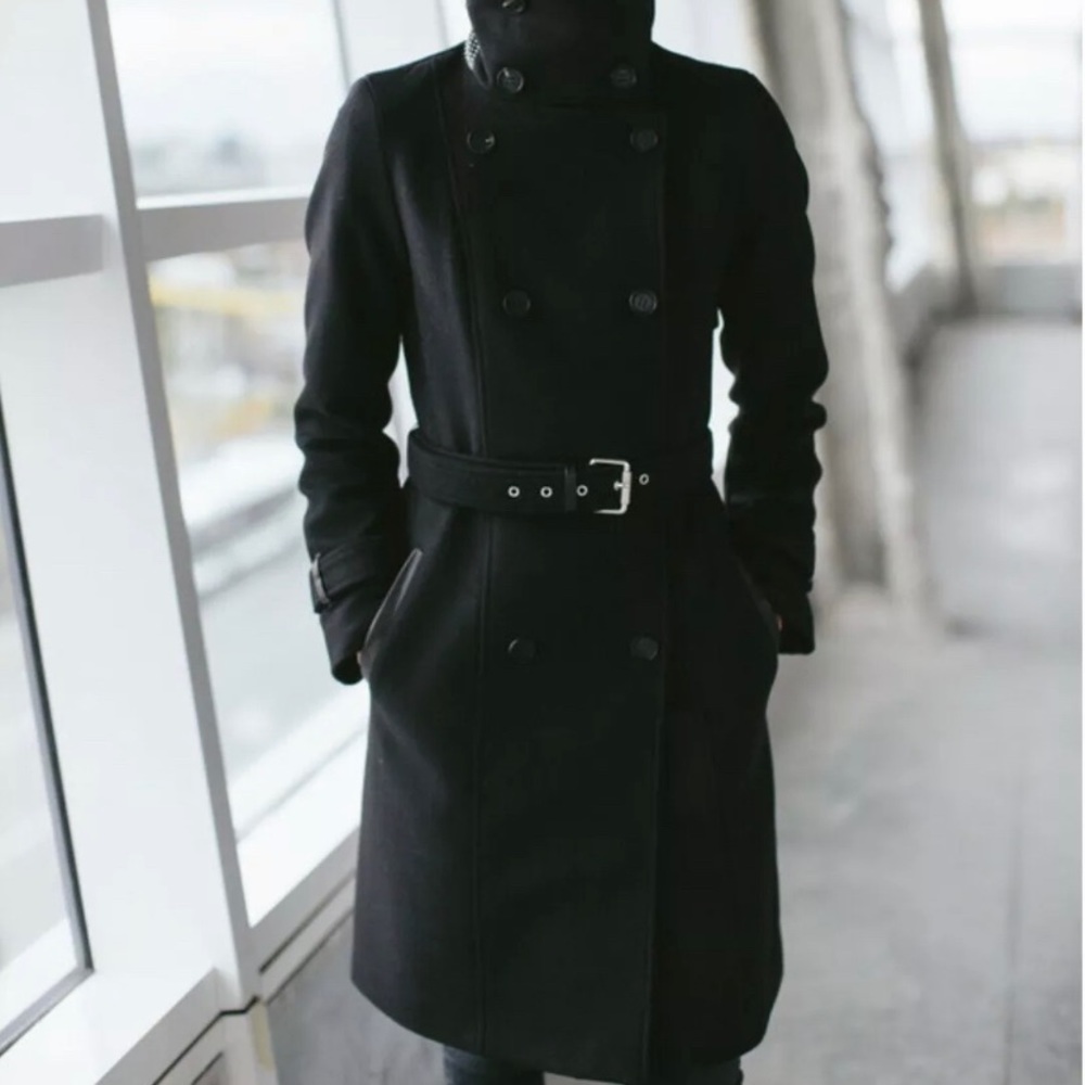 Mackage Neca Wool Trench Coat Size Small